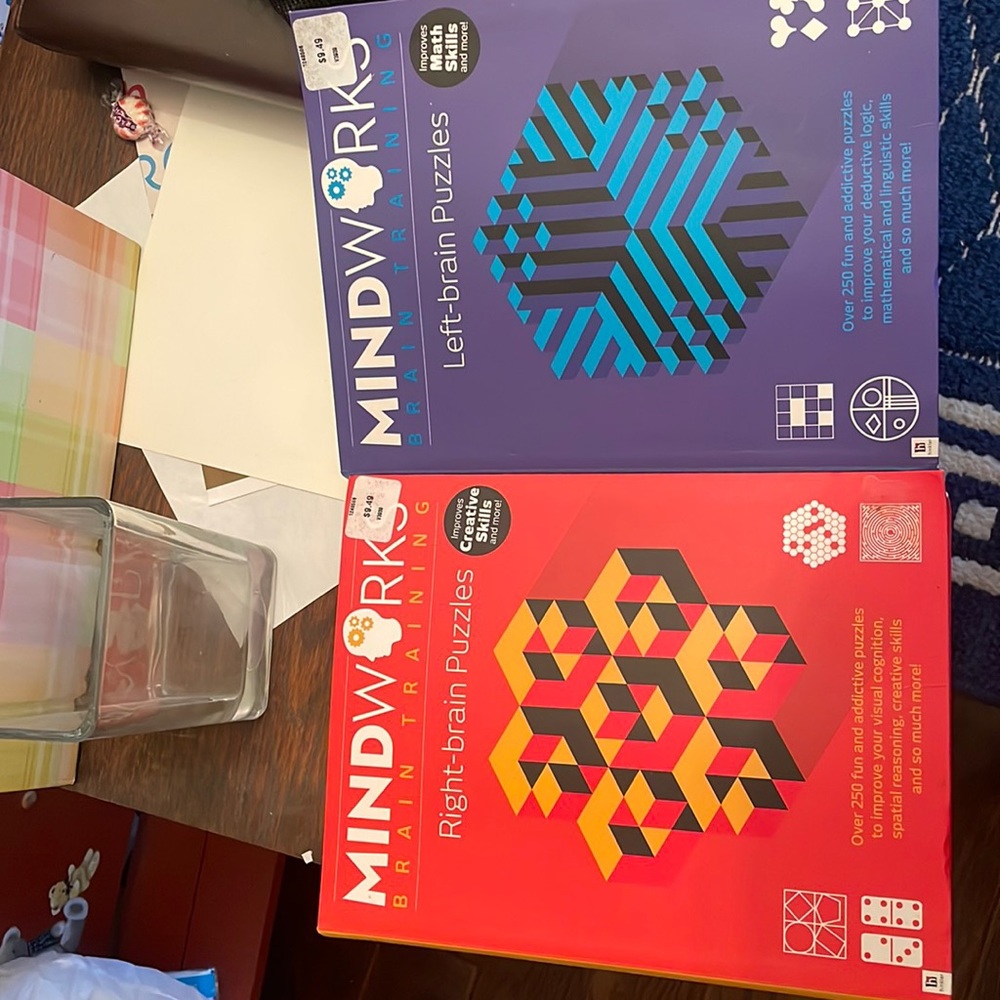 Mind works brain training left and right brain puzzles